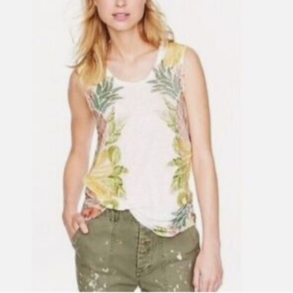 J. Crew Collectors Tees Fruit Salad White Multi Cotton Blend Tank Size Small - Picture 10 of 11
